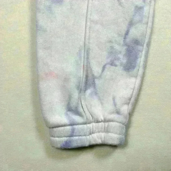 ARITZIA Tie Dye Jogger Sweatpants White Purple Pink Drawstring Lounge Women XS - Picture 3 of 9